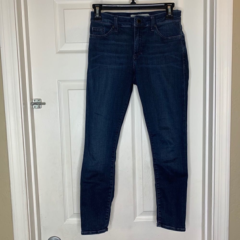 Topshop Sidney Petite Dark Denim Jeans